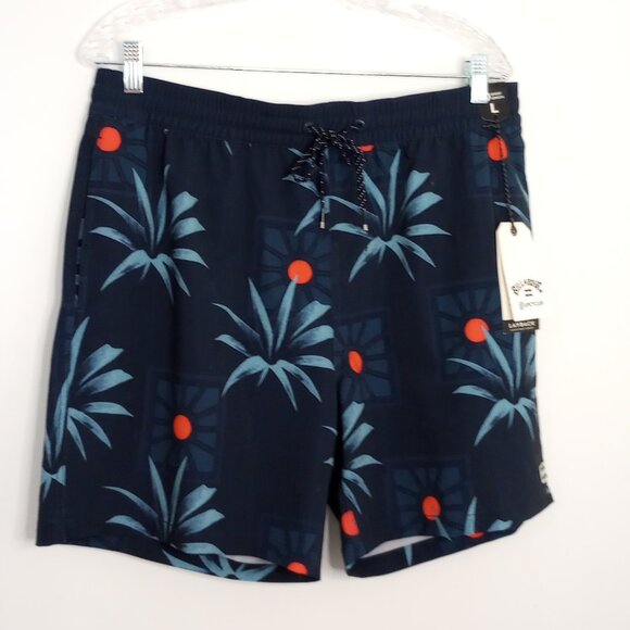 Billabong Sundays Layback Elastic Waist Drawstring Boardshorts - Picture 1 of 11